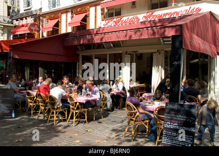 Sidewalk cafes near Les Halles in Paris, France, Stock Photo