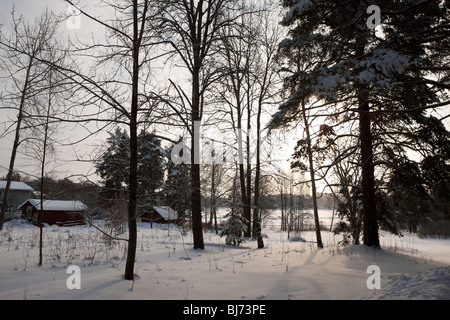 Kottlasjön, Kottla lake, Lidingö (Sweden) Stock Photo