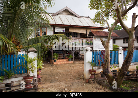 Indonesia, Sulawesi, Kaledupa Island, Ambuea village, local public library Stock Photo