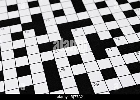Crossword Stock Photo