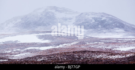 Scotland, Scottish Highlands, Highlands Region. Barren mountain landscape encountered on the A835 Stock Photo