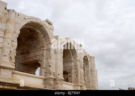 Les Arenes, Bull Fighting arena, Arles, Bouches du Rhone, Provence, France Stock Photo