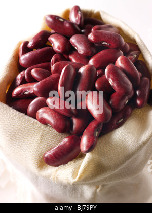 Whole un-cooked Red Kidney Beans - stock photos Stock Photo
