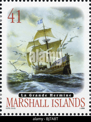 Marshall Islands postage stamp Stock Photo