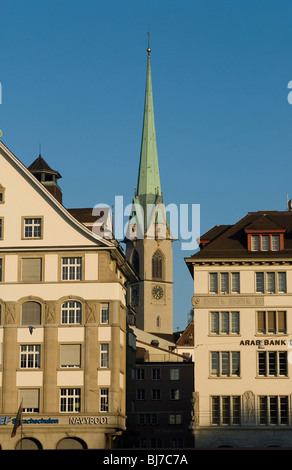 Wasserkirche, Zurich, Switzerland Stock Photo