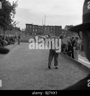 Itlalian men play hibachi ball in a park in South Philadelphia during ...