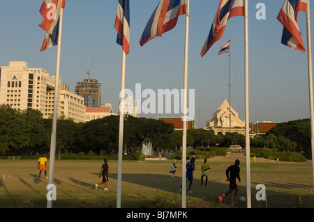 Chulalongkorn University playing fields, Bangkok, Thailand Stock Photo