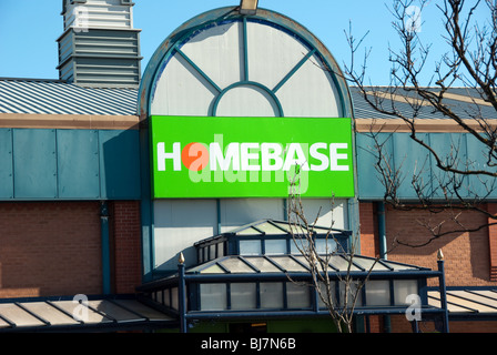 Homebase store front Stock Photo