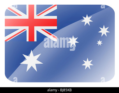 Flag of Australia and Heard & McDonald Islands & Cocos Islands Stock Photo