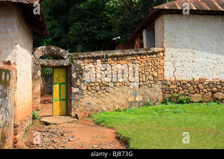 Africa Building Bafut Cameroon Fon's Palace Stock Photo