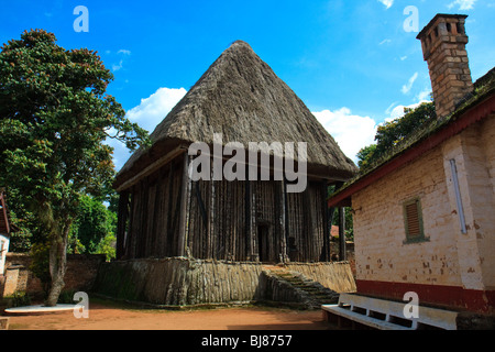 Africa Building Bafut Cameroon Fon's Palace Temple Stock Photo