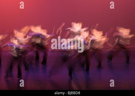 Dancers in motion Stock Photo
