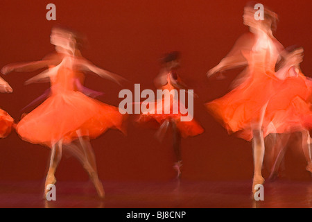 Ballerinas in motion Stock Photo
