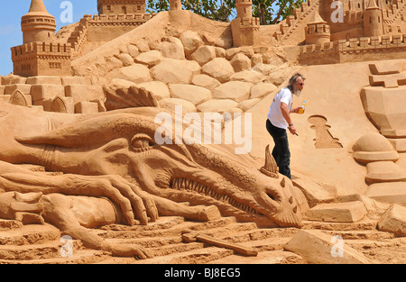 Sand Sculpture Stock Photo