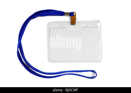 ID badge isolated on white background Stock Photo - Alamy