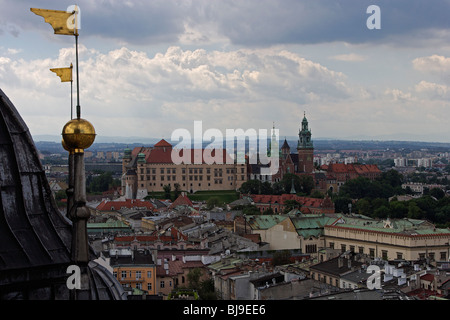 Wawel Hill and Castle,Wawel Cathedral,Cracow, Krakow,Poland Stock Photo