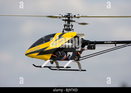 Radio Controlled Model Helicopter In Flight Stock Photo