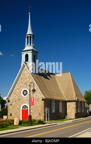 Saint-Pierre-et-Saint-Paul Church in the municipality St-Pierre-de-l'Ile-d'Orleans, Orleans Island, Province of Quebec, Canada Stock Photo