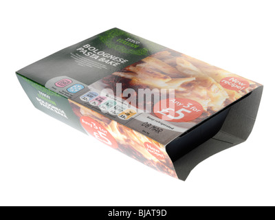 Bolognese Pasta Bake Ready Meal Stock Photo