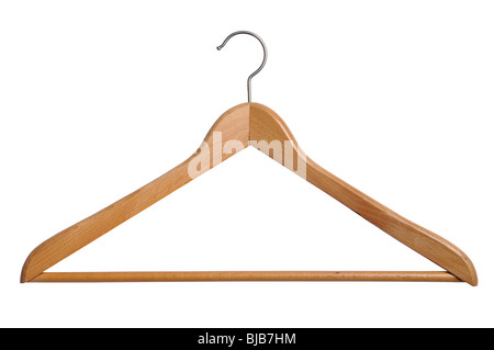 Coat hanger isolated over white background Stock Photo