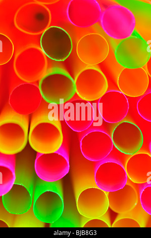 Colorful Straws Stock Photo