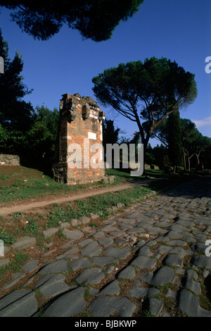 Italy, Rome, Via Appia Antica, Old Appian Way, ancient roman road Stock Photo