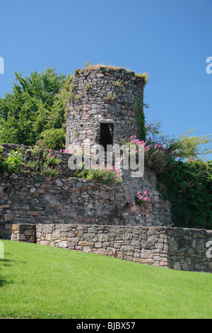 Part of the historic city wall in Wexford Town, County Wexford, Ireland. Stock Photo