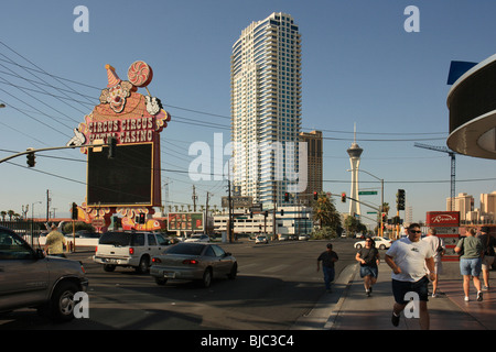 Tourists at the Las Vegas Boulevard, USA Stock Photo