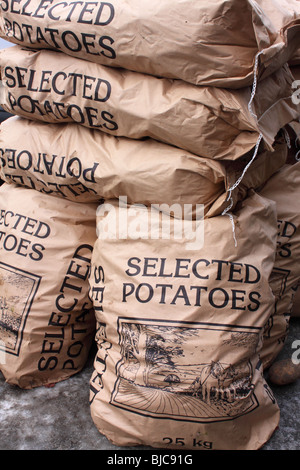 Sacks of potatoes Stock Photo - Alamy