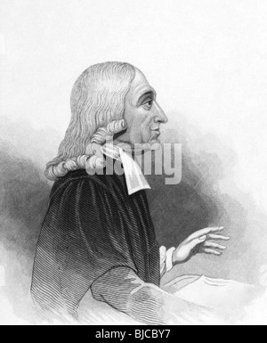 John Wesley (1703-1791) on engraving from the 1800s. Anglican cleric and Christian theologian. Published in London by L.Tallis. Stock Photo