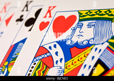 Playing Cards 4 Kings Stock Photo - Alamy
