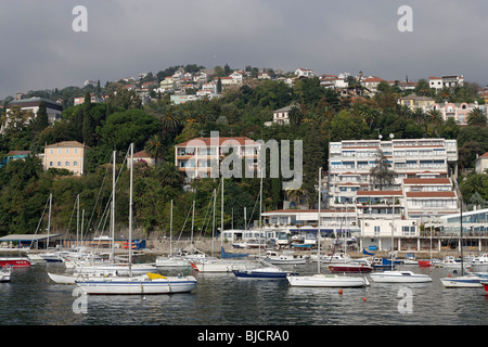Herceg Novi,harbour,marina,old town,Herceg Novi Bay,Adriatic coast,Montenegro Stock Photo
