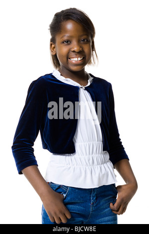 Smiling African girl Stock Photo - Alamy