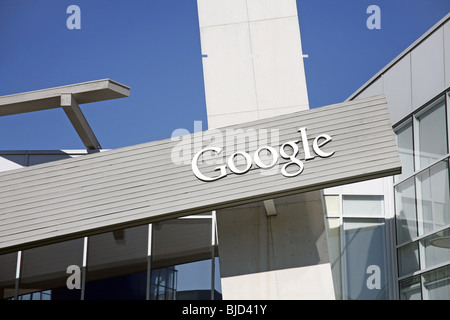 Google Headquarters in Mountain View, Silicon Valley, California, America, USA Stock Photo