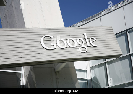 Google Headquarters in Mountain View, Silicon Valley, California, America, USA Stock Photo