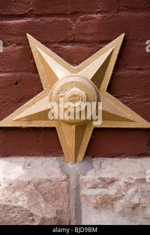 Detail of the San Miguel County Courthouse in Telluride, Colorado. Stock Photo