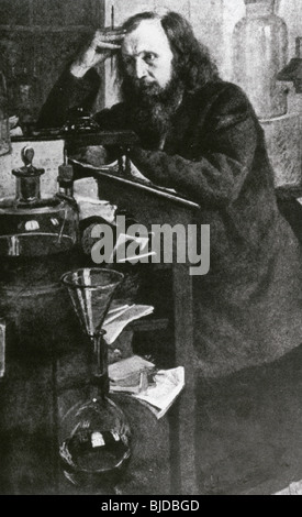DMITRI IVANOVICH MENDELEEV - Russian chemist (1834-1907) Stock Photo