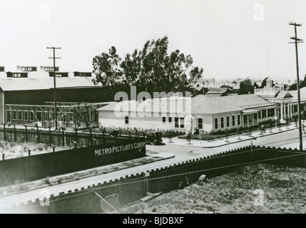 METRO STUDIOS at 6300 Romaine, Hollywood, about 1920 before Metro merged with Goldwyn and Mayer Stock Photo