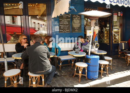 restaurant Au Clairon des Chasseurs Montmartre Paris France Stock Photo