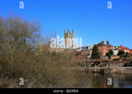 worcester cathedral worcestershire england uk Stock Photo