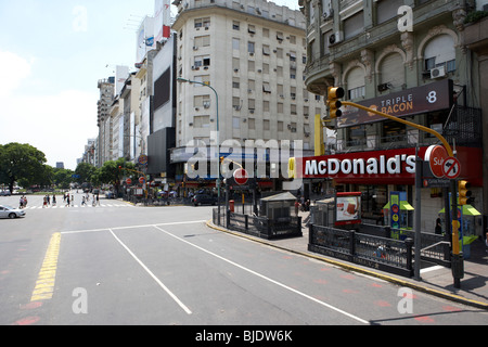 mcdonalds at plaza de la republica and ave 9 de julio capital federal buenos aires republic of argentina south america Stock Photo