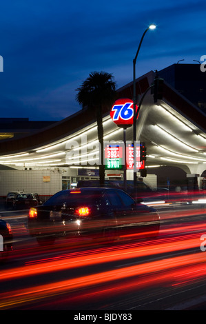 Union 76 gas station, Crescent Drive, Beverly Hills Stock Photo