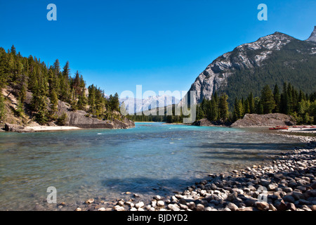 Bow River - Banff National Park - Alberta - Canada Stock Photo