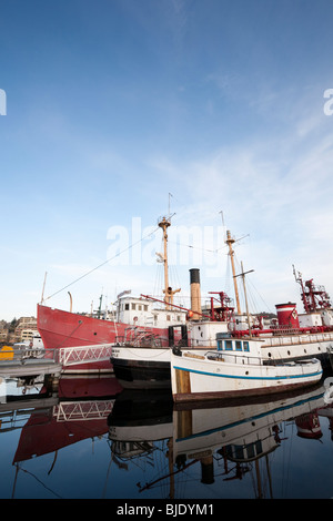 Boats Docked at Heritage Wharf, Lake Union Park, South Lake Union, Seattle, Washington
