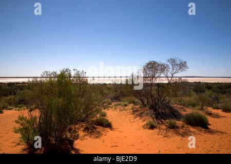 Looking across Salt Flats, Northern Territory Stock Photo