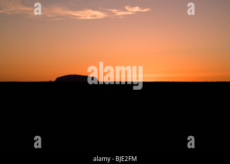 Sunset  at Ayers Rock. Stock Photo