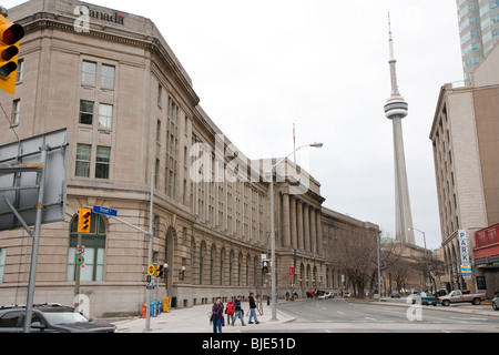 CN Tower Canada Revenue Agency Customs Clearing House Dominion Public Building Federal James Craig Thomas Fuller Toronto front s Stock Photo