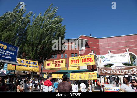 Portland Oregon Skidmore Market and Community Festival Stock Photo
