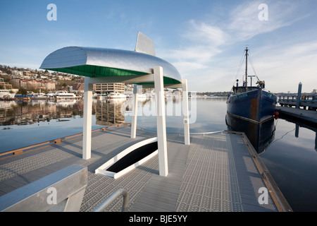 Public Art at Heritage Wharf, Lake Union Park, Washington.