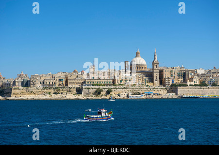 View from Sliema to Valletta, Malta Stock Photo